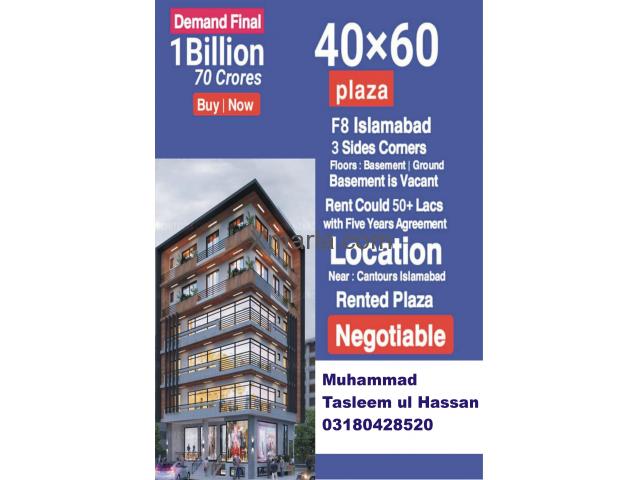 Good Rented Plaza for Sale