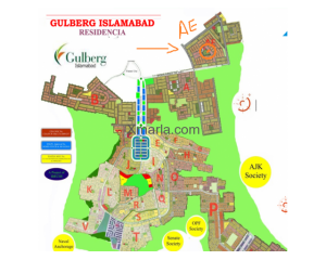 10 Marla Park Facing Plot for Sale Gulberg AE Block