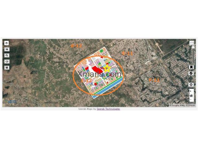 10 Marla Plot For Sale CDA Sector E-12/3