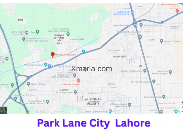 Plots for Sale in Park Lane City Lahore