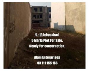 H13  5 Marla plot  for sale