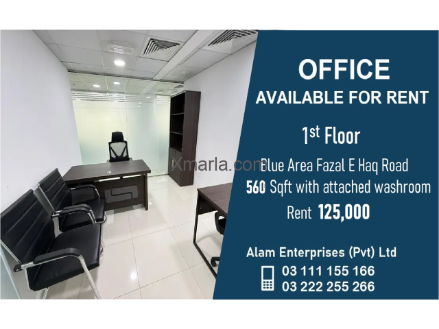 Blue area islamabad Furnished office available for rent Blue area islamabad Furnished office available for rent