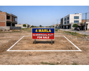 ???? 4 Marla Commercial Plot on Main Location phase 6 DHA Lahore – Perfect for Business!